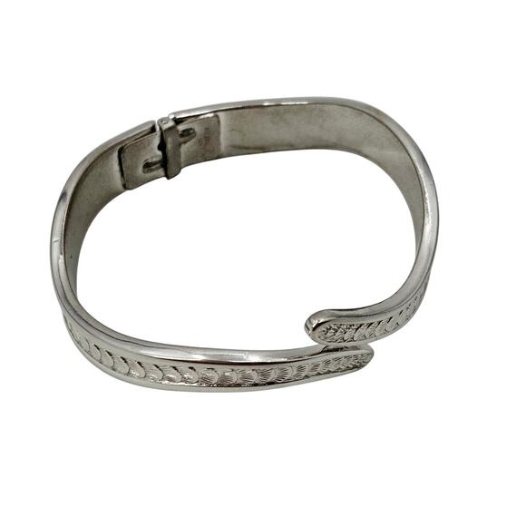 Vintage Monet Silver cuff bracelet - Picture 1 of 4